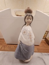Lladro/nao Mexican Girl Figurine (Retired) H28cm X W17cm Vgc