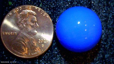 Vintage Marbles    lot of 4 ...... solid  light blue.