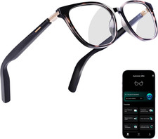 AI Smart Glasses for Men & Women – Powered by ChatGPT, Real-Time Translation, Bl