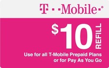 T-Mobile Prepaid 10 Refill Top-Up Fast Direct Refill to your Mobile number