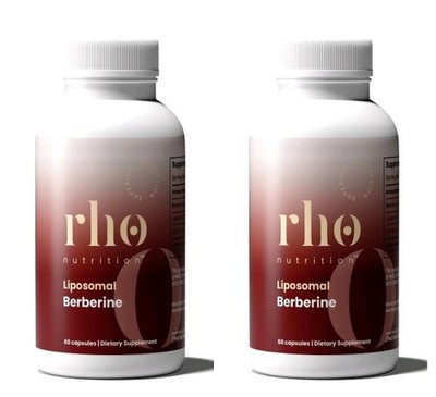 2x Rho Nutrition Liposomal Berberine Caps Gut Health and Metabolic 60 Capsules