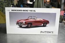 mm21 AUTOart millennium 1 18 Mercedes Benz 190SL Red Autoart Millennium Mercedes