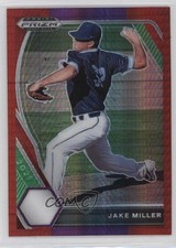 2021 Panini Prizm Draft Picks Red & Purple Hyper Prizm Jake Miller #PDP203 03j5