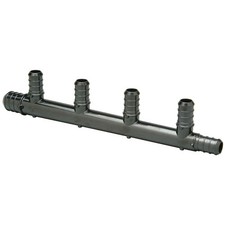 ZURN PEX  PEX Manifold,1 Inlet,5 Outlets 10A632