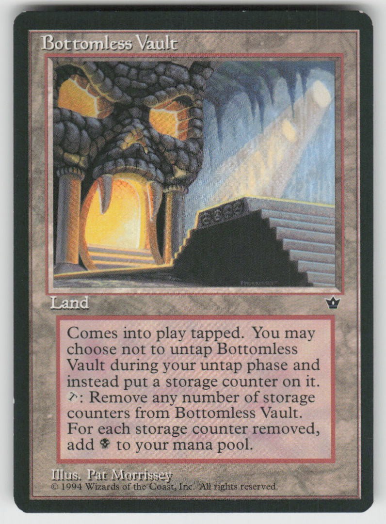 Bottomless Vault Rare Fallen Empires 92 MTG Lightly Played