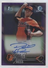 2016 Bowman Chrome Prospects Purple Refractor /250 David Hess #CPA-DH Auto i6j