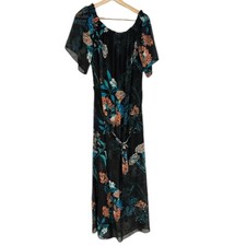 Beige by ECI Long Floral Maxi Dress Women’s Large Y2K Size Large