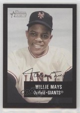 2003 Bowman Heritage Black Facsimile Signature Willie Mays (Base) #171 HOF 12zm