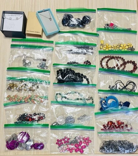Vintage Modern Jewelry Lot Costume Necklaces Bracelets Earrings Multicolor 24+