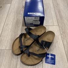 Birkenstock Unisex Mayari Dual Strap Slide Sandals - Black 8 Men, Women  s 10 NWB