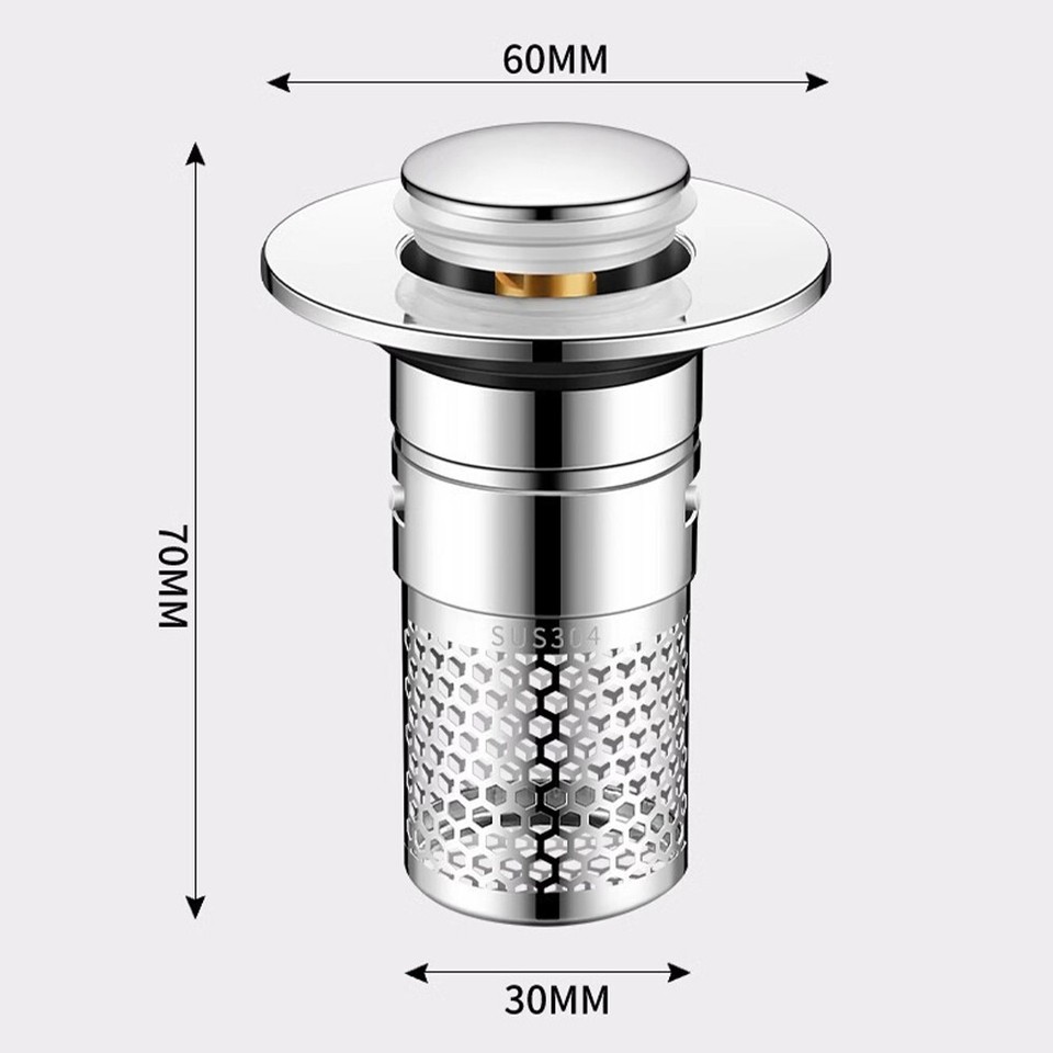 Hassle Free Bathroom Sink Drain Strainer Keep Your Drain Clean and