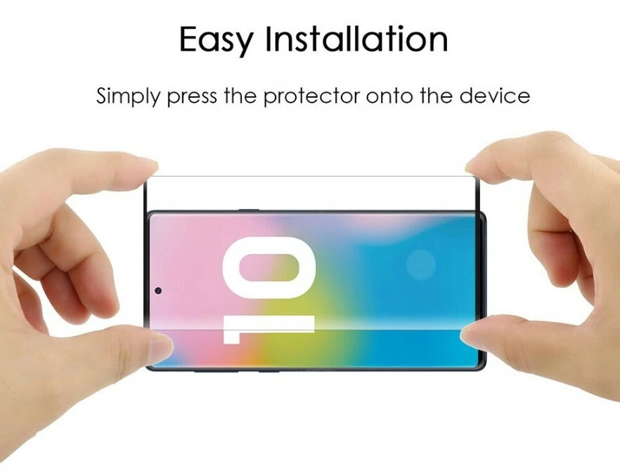 2x Full Cover Tempered Glass Screen Protector Samsung Galaxy S10+/N10+/S10e - Image 2 of 2