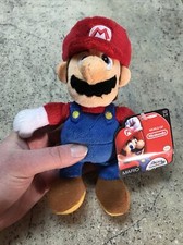 Mario 8" Plush, New, World of Nintendo - Super Mario Bros Jakks Pacific 2014