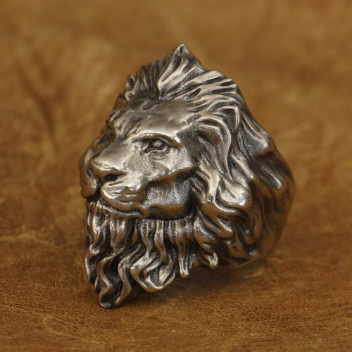 Cupronickel King of Lion Ring Biker Rock Punk Jewelry CP128A US Size 7-15 - Picture 2 of 29