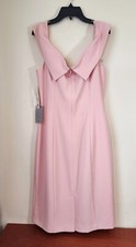 Classic 14 NORDSTROM NWT Sleeveless Coquette Designer Pink Cocktail Sheath Dress
