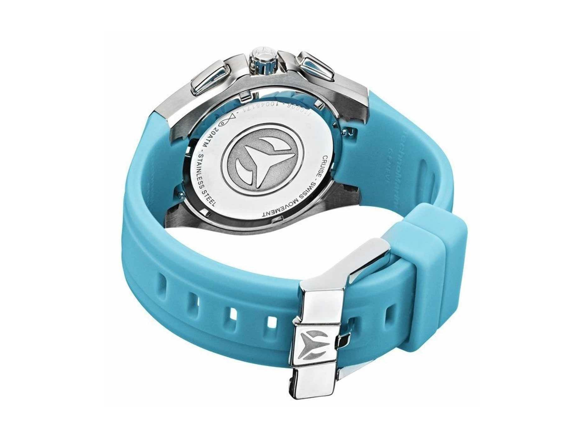 TechnoMarine Steel Blue Mother of Pearl Dial Chronograph Unisex