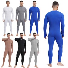 Men's Activewear Bulge Pouch Sleevewear Athletic Underwear Workout Jumpsuit