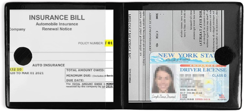 Titular de la tarjeta de registro y seguro del automóvil, guantera del vehículo - Picture 4 of 12