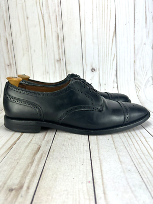 Allen Edmonds Sanford Black Cap Toe Oxford Dress Shoes Men’s 12 D ALLEN EDMONDS SANFORD Black Leather Captoe Oxford Dress  main image 4
