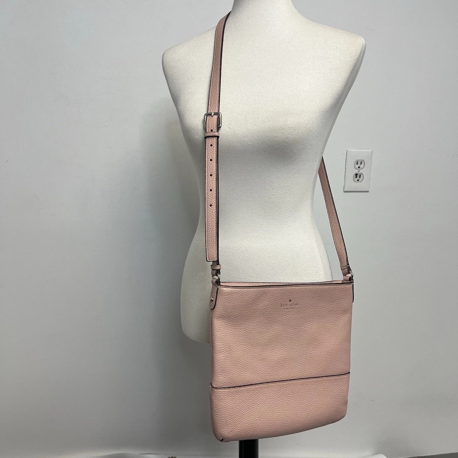 Borsa a tracolla Kate Spade New York rosa pelle ciottoli Southport Ave Cora