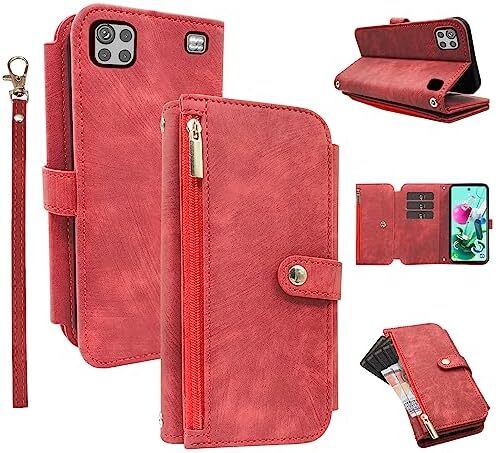 Compatible with LG K92 5G Wallet Case 9 Card Slots Retro Leather Flip Card Holde