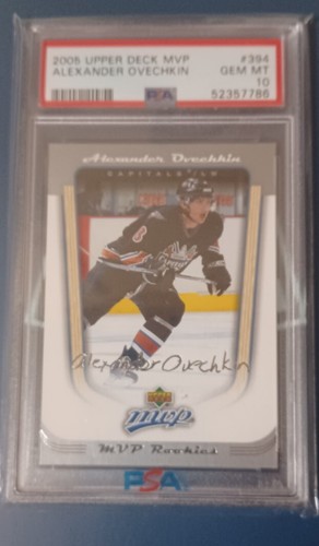 2005 Upper Deck MVP Alexander Ovechkin Rookie #394 PSA 10