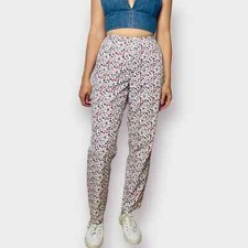 90s Floral cotton Pants