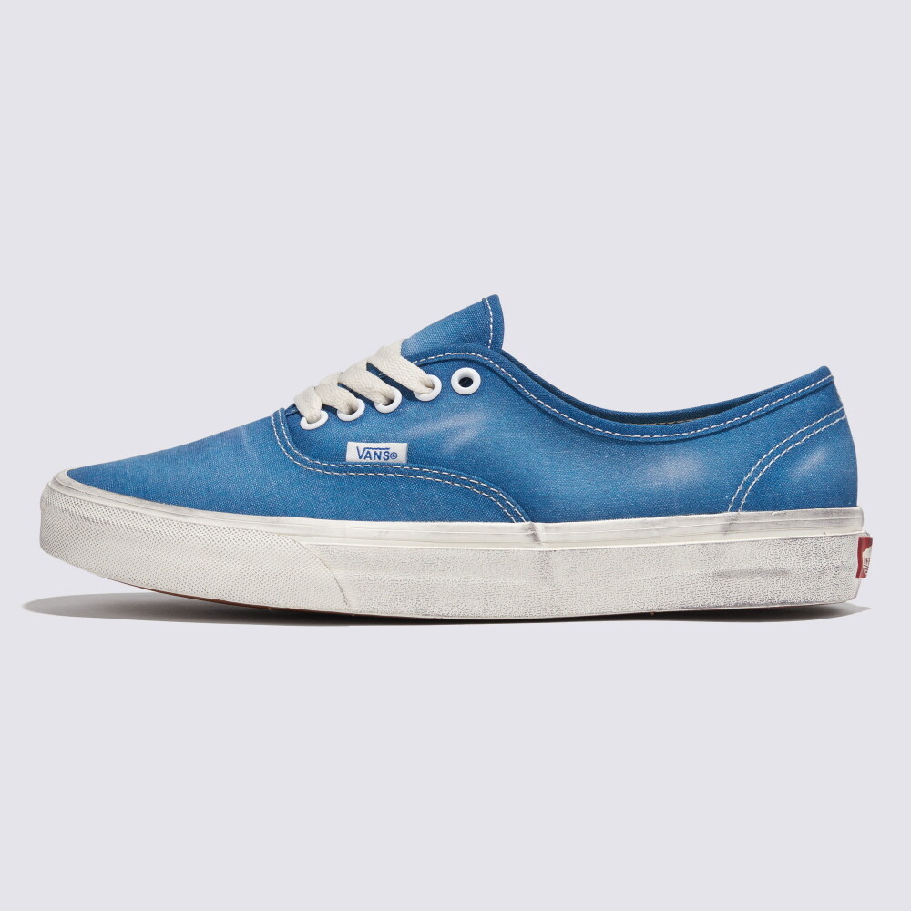 国内配送 VANS AUTHENTIC WAVE WASHED BLUE New Vans Authentic Wave Washed Blue Sneakers Low-Top Shoes