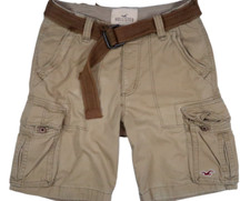 Hollister Abercrombie & Fitch y2k vintage fatigues 31 loose belted cargo shorts