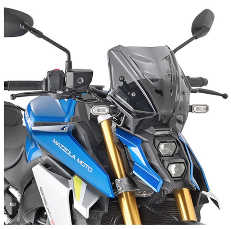 Pare-brise Suzuki GSX-S 1000 2021 2022 2023 saute vent moto cendre 25x31