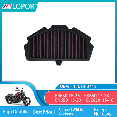 Air Filter For Kawasaki EN650 Vulcan EX650 Ninja KLE Versys 650 Z650 ER650 15-20