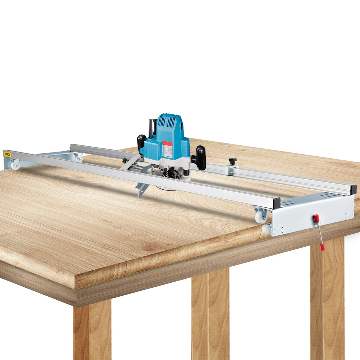 VEVOR 60/ 152.4cm Adjustable Router Sled for Flattening Slabs w/ Locking  System