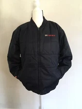 Vintage 80s Echo Men’s Blue & Red Reversible Bomber Jacket: XL