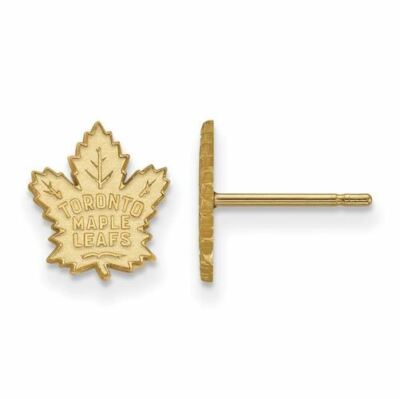 10k Gold NHL Toronto Maple Leafs XS Post Earrings