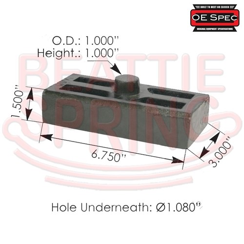 Fruehauf Midland Trailer Leaf Spring Axle Seat Spacer eBay