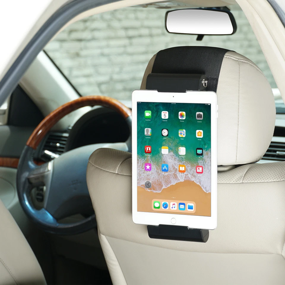 Car Tablet Holder, Universal Headrest Mount for 4.5-12.9 inch iPad, Galaxy Tab - Image 4 of 4