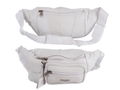 ladies white bum bag