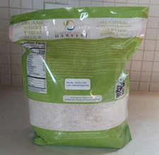 ALL NATURAL STONE GROUND Organic Non-GMO Whole Wheat Flour - 4 Lb Bag