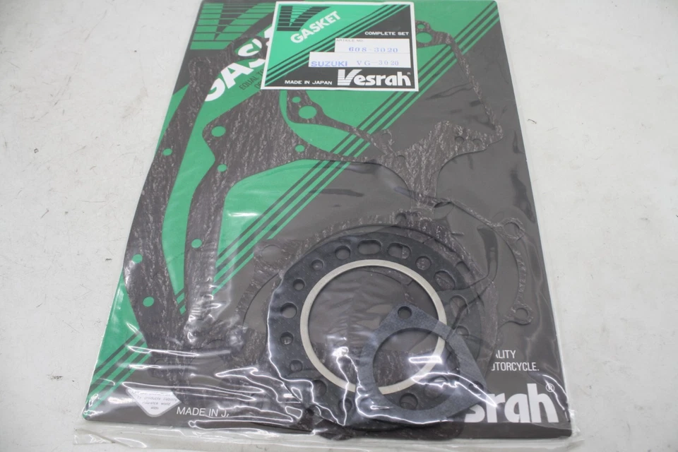 SUZUKI RM250 E/F 1984 1985 JUEGO COMPLETO JUNTA MOTOR VESRAH HECHO EN JAPÓN Foto 2 de 4