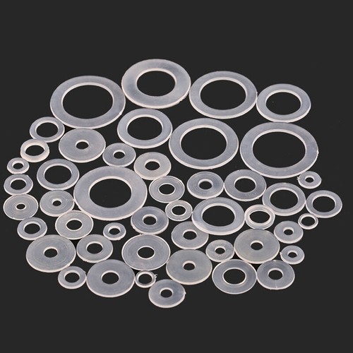 Lavadoras lisas de nailon transparente M8 M10 M12 M14 M16 - M20 lavadora plana ajuste pernos tornillos - Imagen 3 de 4