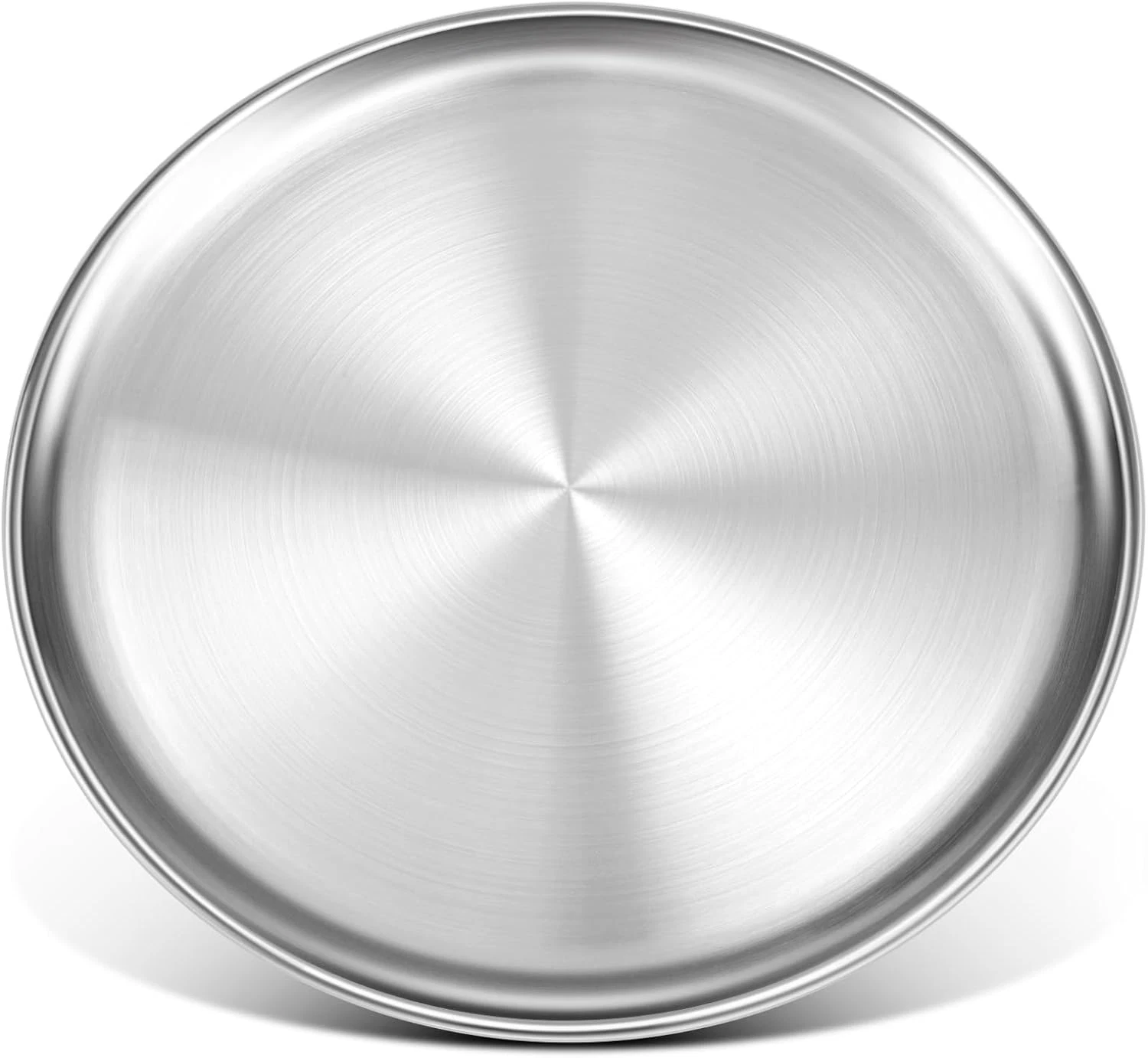 Stainless Steel Pizza Pan 16 inch, Pizza Pan for Oven, Steel Pizza Tray, Thic...