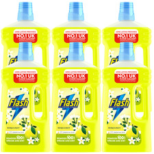 6 x Flash Liquid All Purpose Cleaner Bergamot 1L Bottles Multipack UK 3.53 per litre