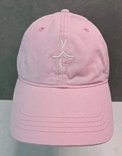Yellowstone Club hat strap back Private Powder pink Big Sky skiing Montana cap