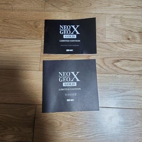 SNK Neo Geo X Gold Limited Edition Console Complete Set Black Tested Used Japan