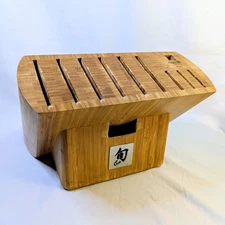 Shun Edo Ken Onion Knife Block 11 Tool Slots Japanese Chef Kitchen Appliance