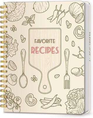Blank Recipe Notebook to Write in Your Own Recipes, Full Pa