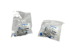 Festo GR-QS-4 Flow Control Valve, 1-Way, 4mm Tube OD 193967 LOT OF 2