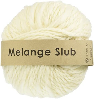 Yokota Melange Slub Yarn Extra Thick Col.1 Beige 40g Approx. 46mfrom JP