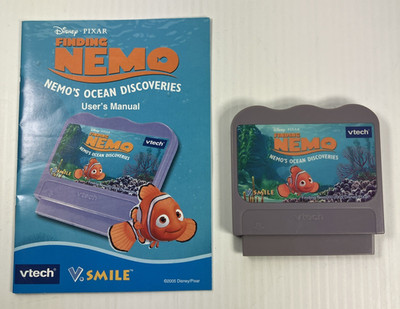 Vtech V.Smile FINDING NEMO OCEAN DISCOVERIES Game Cartridge & Manual - TESTED