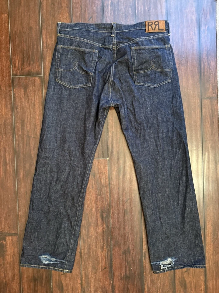 Jeans de pierna recta RRL 38x32 **Defectos** Foto 3 de 4